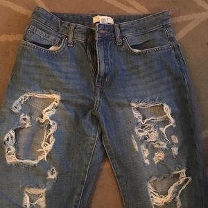 forever 21 ripped skinny jeans
